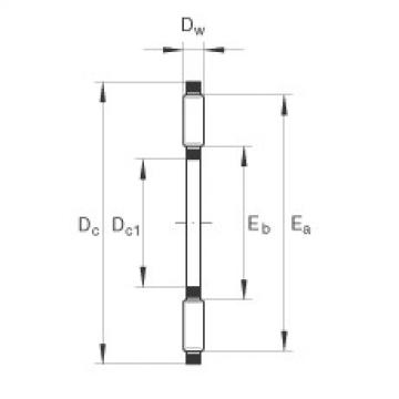 FAG Axial needle roller and cage assemblies - AXK6590