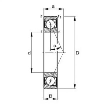 FAG Spindellager - B7004-E-2RSD-T-P4S