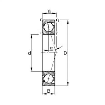 المحامل B7018-C-T-P4S FAG