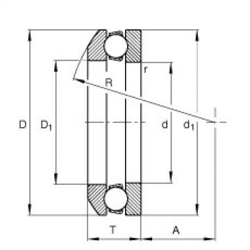 FAG Axial-Rillenkugellager - 53222 + U222