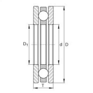 FAG Axial-Rillenkugellager - 4401