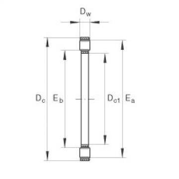 FAG Axial cylindrical roller and cage assembly - K81132-TV