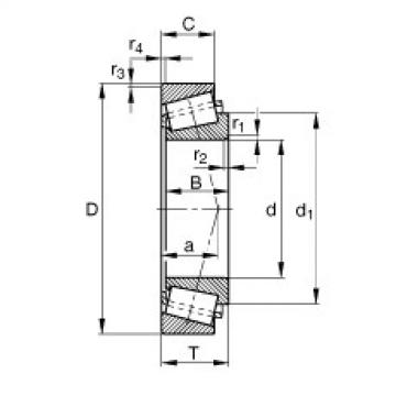 FAG تناقص الأسطوانة المحامل - T2CC055-XL