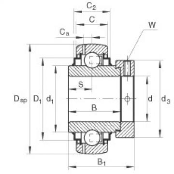 FAG شعاعي إدراج الكرات - GE40-XL-KRR-B-FA125