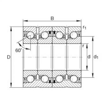 FAG Axial-Schr&auml;gkugellager - ZKLN3572-2RS-2AP-XL