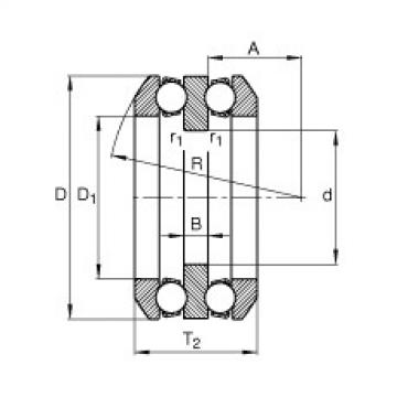 FAG Axial-Rillenkugellager - 54206 + U206