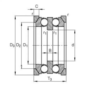 FAG Axial-Rillenkugellager - 54206 + U206