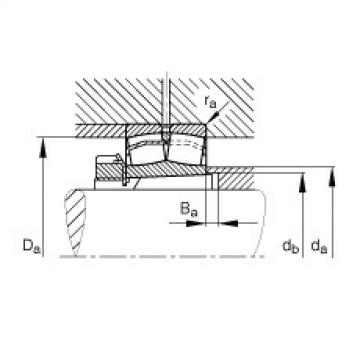 FAG Pendelrollenlager - 22219-E1-XL-K + H319