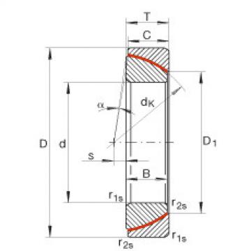 FAG Angular contact spherical plain bearings - GE40-SW