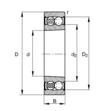 Bearing 2205-K-2RS-TVH-C3 FAG