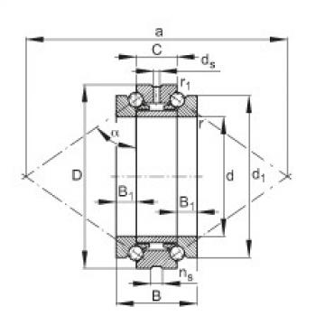 FAG Axial-Schr&auml;gkugellager - 234422-M-SP