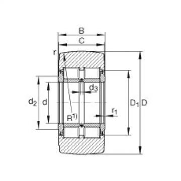 FAG نير نوع بكرات المسار - NNTR60X150X75-2ZL