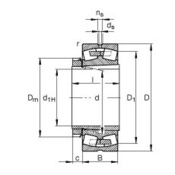 FAG Pendelrollenlager - 23024-E1A-XL-K-M + H3024