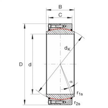 FAG Large radial spherical plain bearings - GE440-DW-2RS2