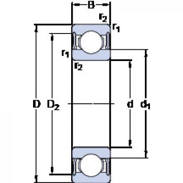 المحامل 61813-2RS1 SKF