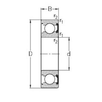 المحامل 6216-2RSR NKE