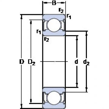 المحامل W 61803-2Z SKF