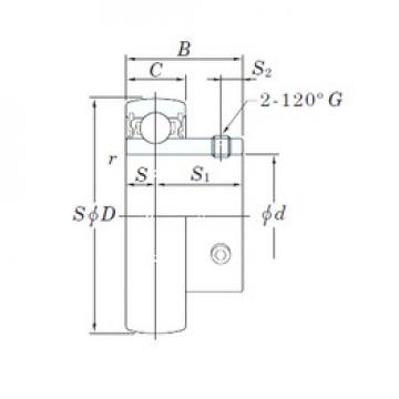 المحامل UC310 KOYO