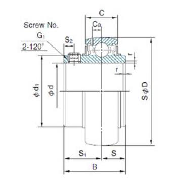 المحامل UC322 NACHI