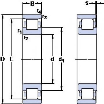 المحامل N 212 ECP SKF