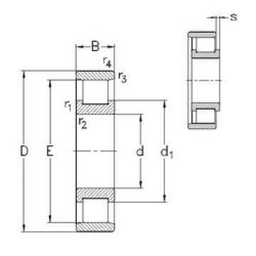 المحامل N222-E-M6 NKE