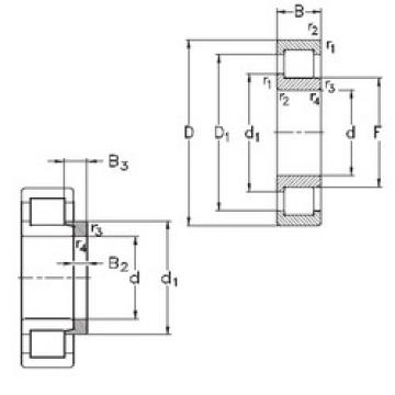 المحامل NJ209-E-MPA+HJ209-E NKE