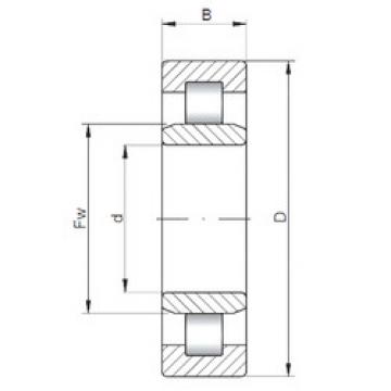 المحامل NU3211 ISO