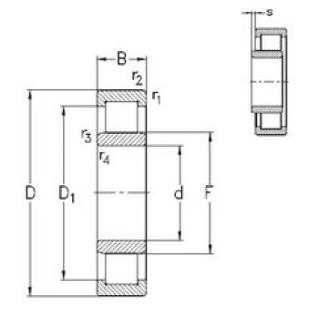 المحامل NU230-E-M6 NKE