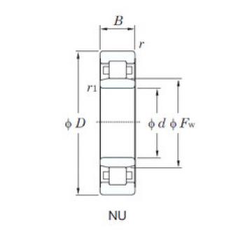 المحامل NU214R KOYO