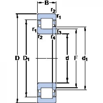 المحامل NUP 2216 ECM SKF