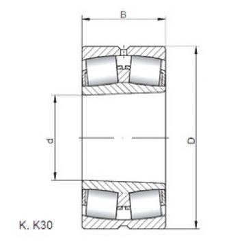 المحامل 22214 KW33 ISO