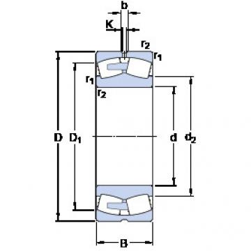 المحامل 230/1000 CAF/W33 SKF