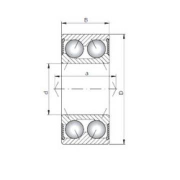 المحامل 3810-2RS ISO