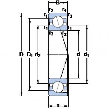 المحامل 71820 CD/P4 SKF