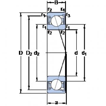 المحامل S7000 ACD/HCP4A SKF