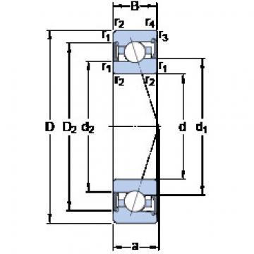 المحامل S7002 CE/P4A SKF