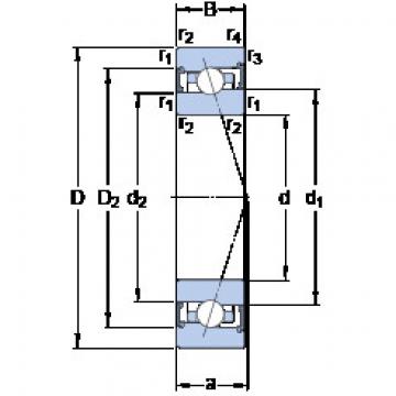 المحامل S71913 ACB/HCP4A SKF