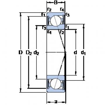 المحامل S71907 CE/P4A SKF