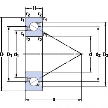 المحامل BSA 209 C SKF