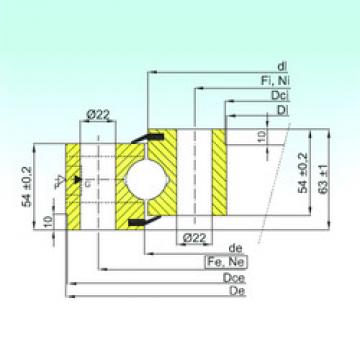 المحامل NB1.25.0555.201-2PPN ISB