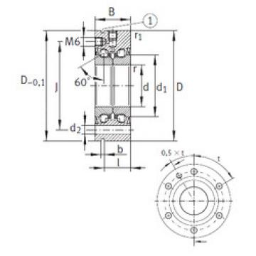 المحامل ZKLF2575-2Z INA