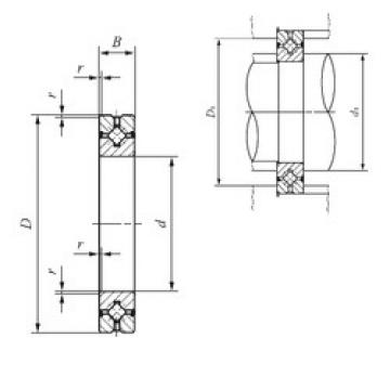 المحامل CRBH 12025 A UU IKO