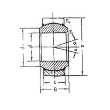 المحامل GEEM20ES-2RS FBJ