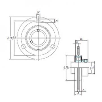 المحامل SAPF204-12 KOYO