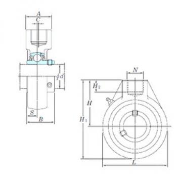 المحامل UCHA204-12 KOYO