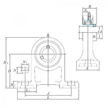 المحامل UCPH203 KOYO