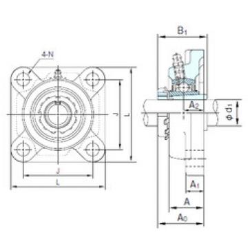 المحامل UKF315+H2315 NACHI