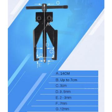 2Jaws Cross-Legged Vanadium chromium steel Gear Bearing Puller Tools Up to 70MM