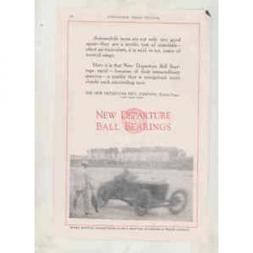 1920 ? Dirt Track Race Car New Departure Ball Bearings Ad wt8696