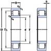 المحامل NU 1022 M SKF